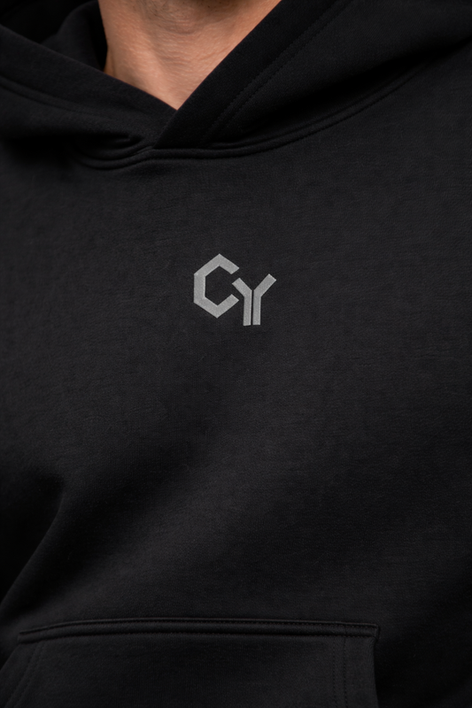 Gymlet Iconic Minimal Oversize Fleeced Hoodie