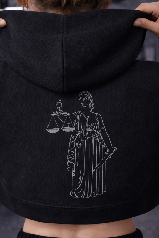 Artemis Minimal Cropped Hoodie