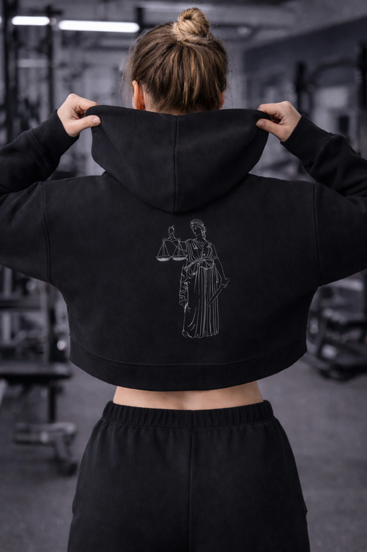 Artemis Minimal Cropped Hoodie