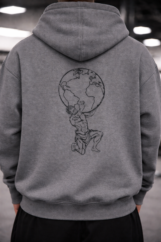 Atlas Minimal Oversize Fleeced Hoodie