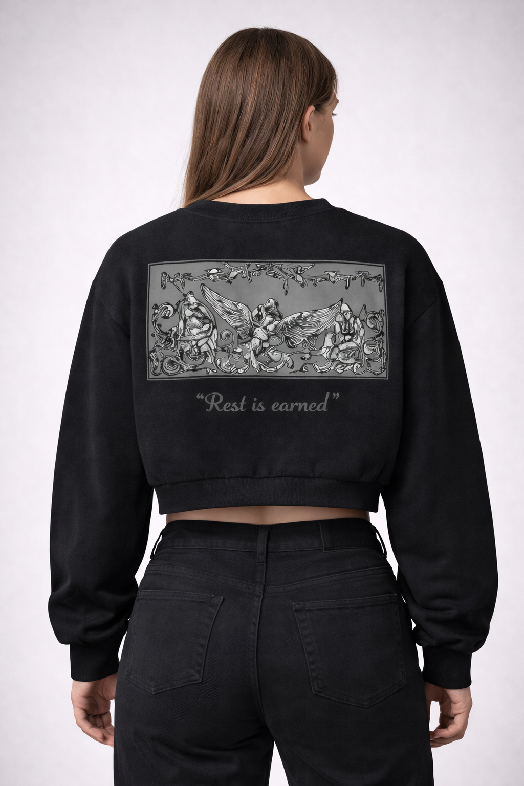 Elysium Washed Cropped Sweatshirt