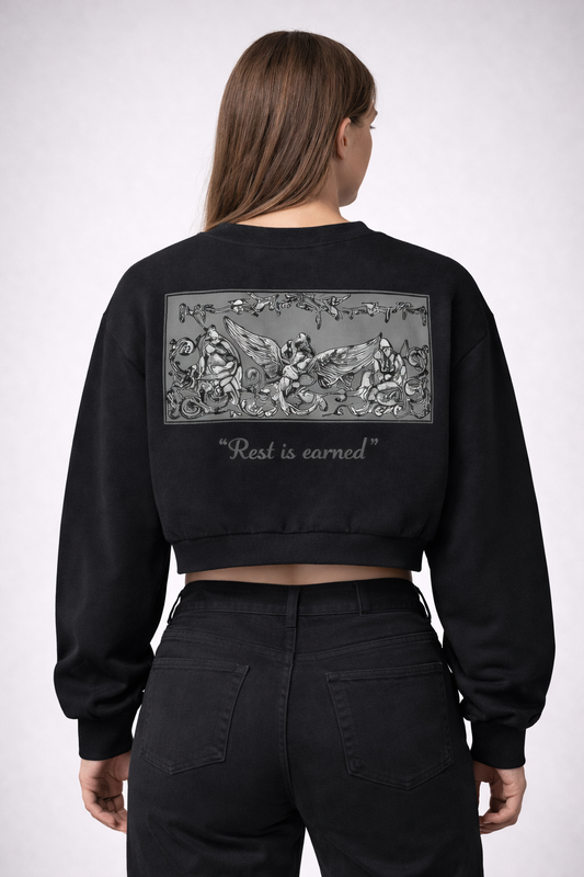 Elysium Washed Cropped Sweatshirt