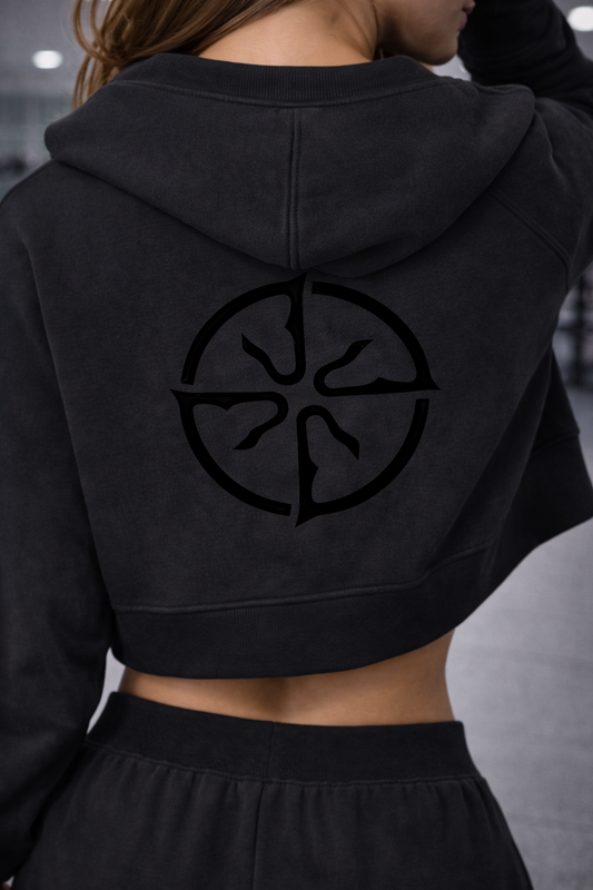 Echo Minimal Cropped Hoodie