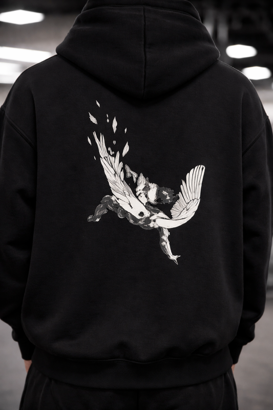 Icarus Minimal Oversize Fleeced Hoodie