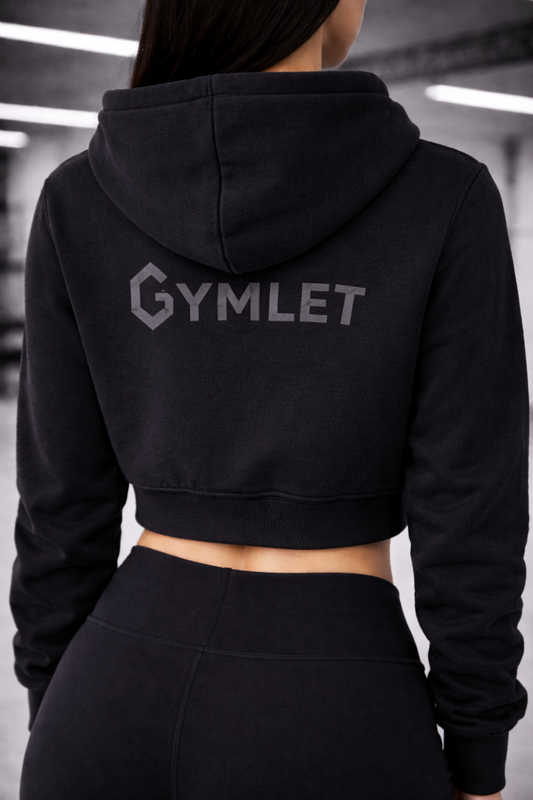 Gymlet Iconic Cropped Hoodie
