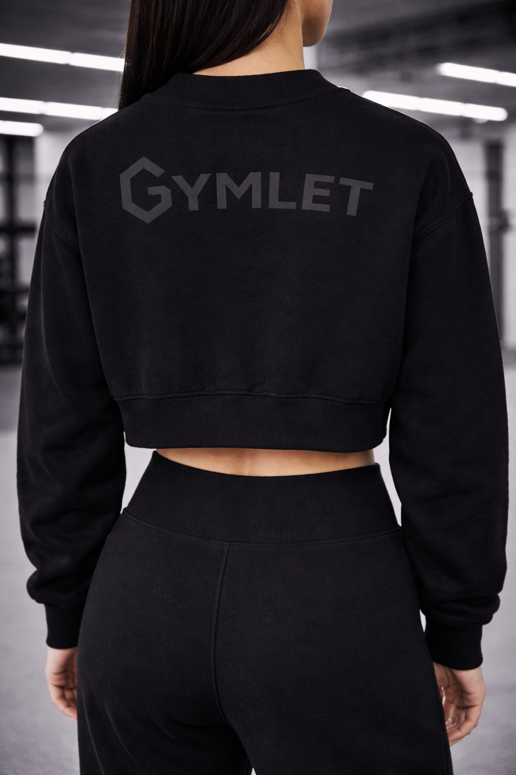 Gymlet Iconic Washed Cropped Sweatshirt