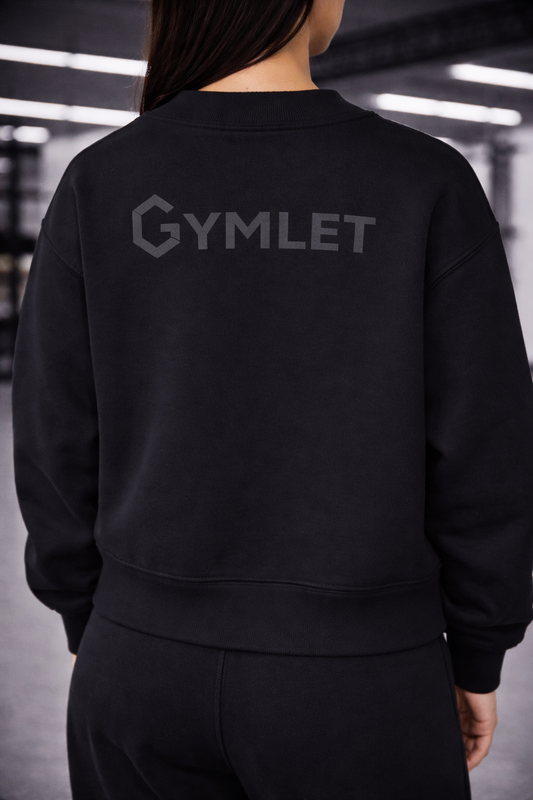 Gymlet Iconic Mock-Neck Crew Sweatshirt