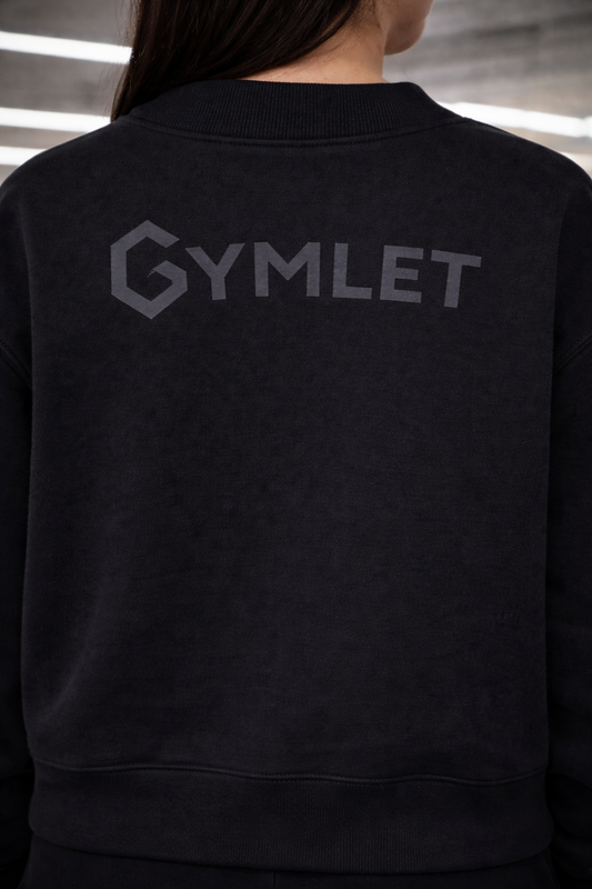 Gymlet Iconic Mock-Neck Crew Sweatshirt