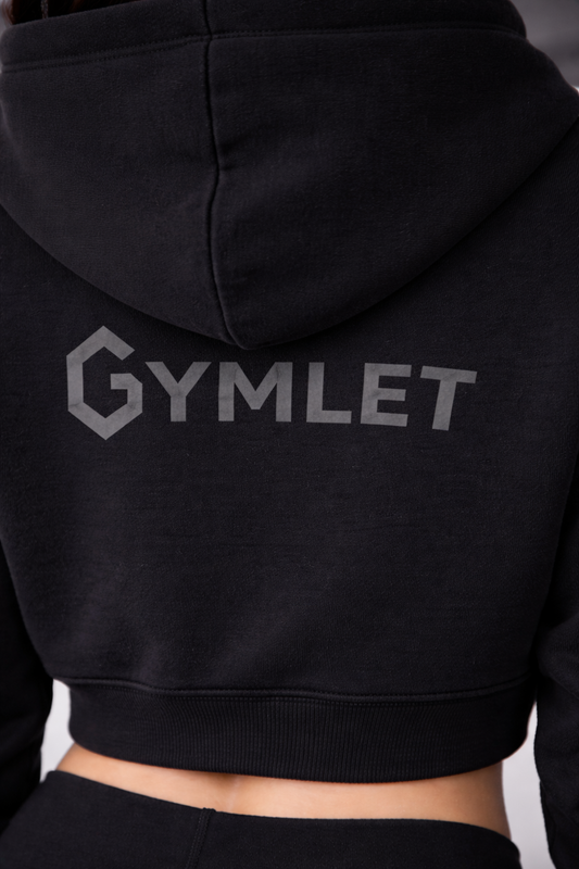 Gymlet Iconic Cropped Hoodie