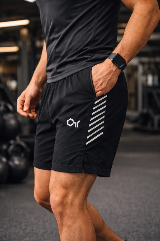 Gymlet Iconic Side-Stripe Performance Shorts