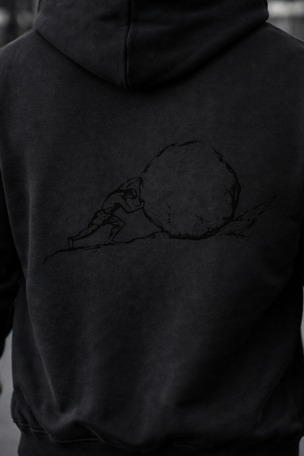 Sisyphus Minimal Oversize Fleeced Hoodie